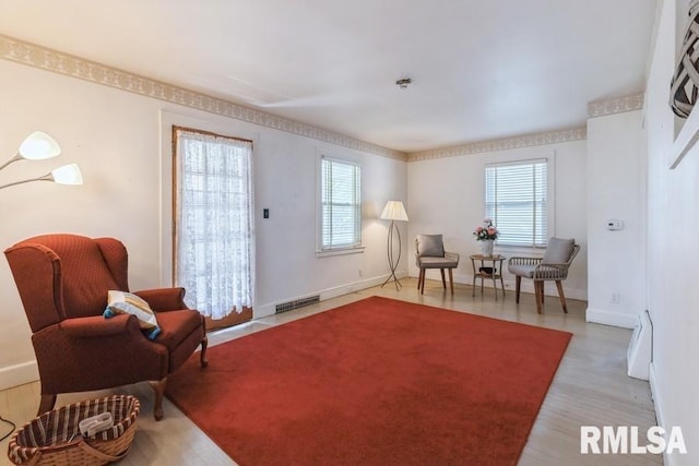 1513 41st St, Rock Island, IL 61201 - sitting room with wood finished floors and baseboards