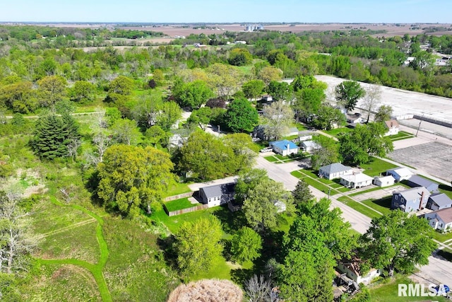 aerial perspective of suburban area
