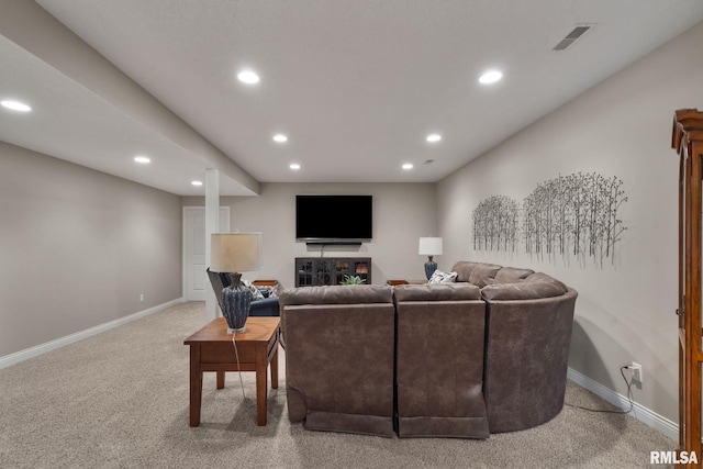 11 Musket Ct, Le Claire, IA 52753 - carpeted living area featuring recessed lighting and baseboards