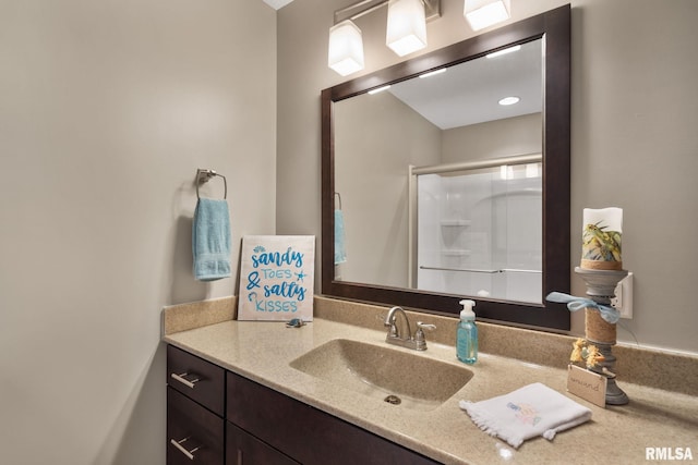 11 Musket Ct, Le Claire, IA 52753 - full bath with vanity and a shower with shower door