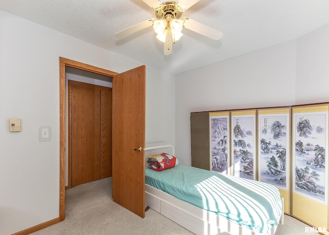 10 Lighthouse Ln Unit 10, Hampton, IL 61256 - bedroom featuring carpet, ceiling fan, and baseboards