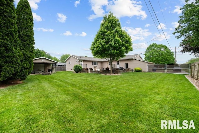 1005 17th St, Port Byron, IL 61275 - view of yard