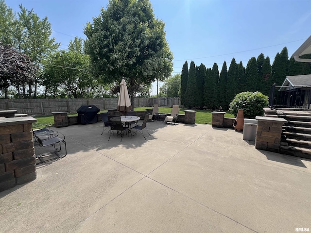 1005 17th St, Port Byron, IL 61275 - view of patio / terrace featuring outdoor dining area and area for grilling