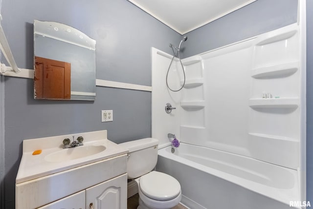 110 NW 3rd Ave, Aledo, IL 61231 - bathroom featuring vanity, toilet, and shower / washtub combination