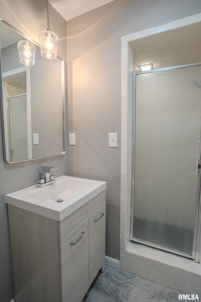 8501 49th St, Coal Valley, IL 61240 - full bathroom with a shower stall and vanity