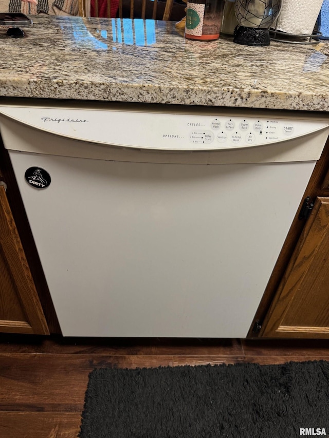 3143 4th St Unit 3143, Moline, IL 61265 - kitchen view of dishwasher and dark wood-style floors