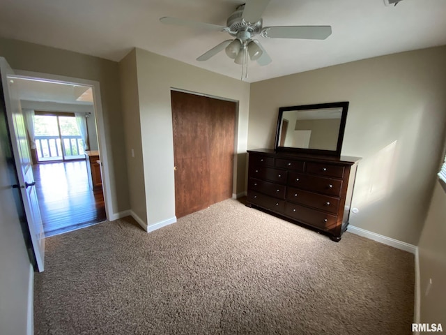 3143 4th St Unit 3143, Moline, IL 61265 - unfurnished bedroom featuring a closet, carpet, and baseboards