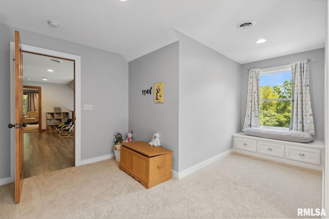 27998 229th St, Le Claire, IA 52753 - interior space with carpet, baseboards, and recessed lighting
