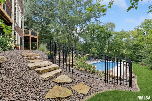 27998 229th St, Le Claire, IA 52753 - view of swimming pool with a patio