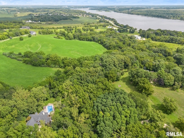 27998 229th St, Le Claire, IA 52753 - aerial view of a nearby body of water and a forest