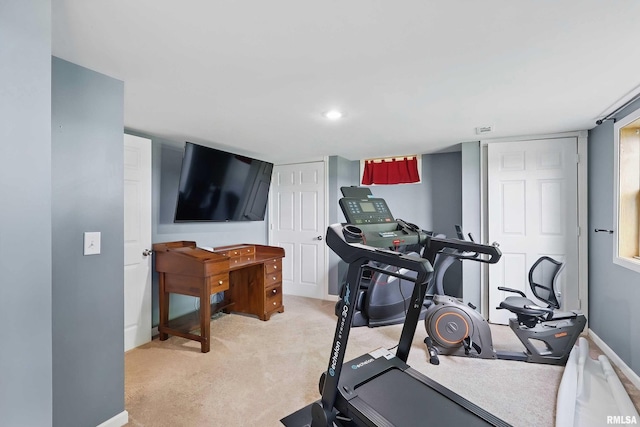 21704 283rd Ave, Le Claire, IA 52753 - exercise area with light carpet and baseboards