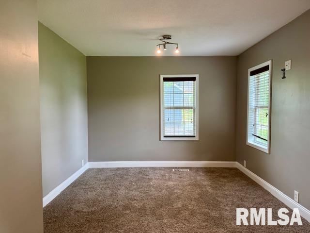 1203 13th Ave S, Clinton, IA 52732 - carpeted spare room featuring healthy amount of natural light and baseboards