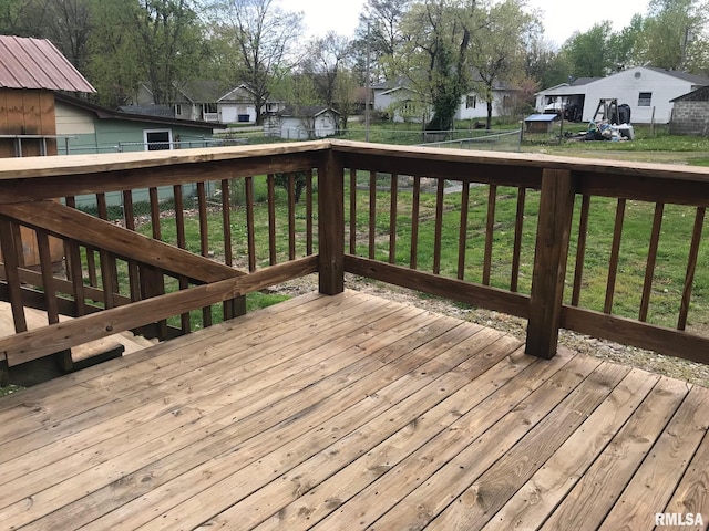 610 E Illinois Ave, Carterville, IL 62918 - wooden terrace with a residential view