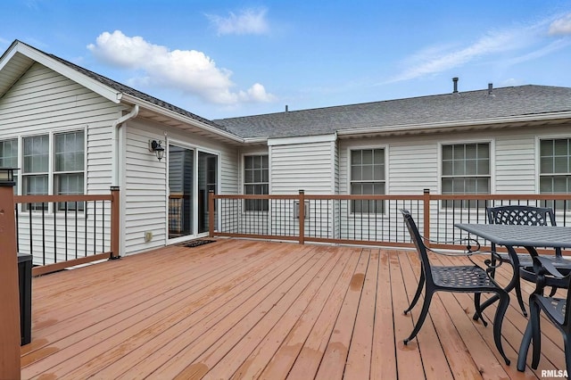 6732 Brookview Ln, Davenport, IA 52806 - view of wooden deck