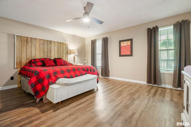1816 Calico Rd, Marion, IL 62959 - bedroom featuring wood finished floors and a ceiling fan