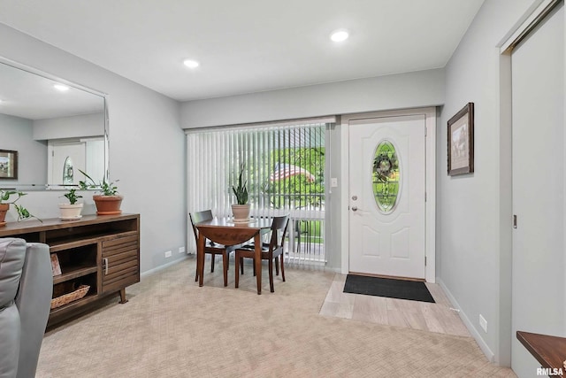 1104 Kimberly Rd Unit 1006, Bettendorf, IA 52722 - carpeted foyer entrance with recessed lighting and baseboards