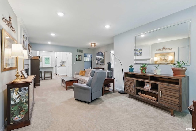 1104 Kimberly Rd Unit 1006, Bettendorf, IA 52722 - living room featuring carpet and recessed lighting