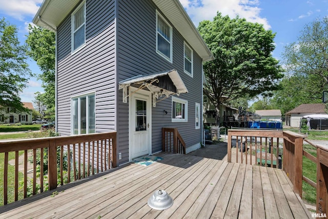 503 SW 4th Ave, Galva, IL 61434 - view of wooden deck