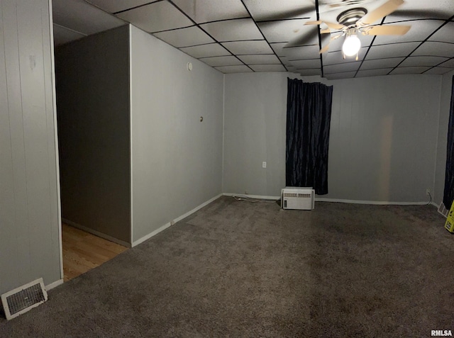 105-109 NE 5th Ave, Aledo, IL 61231 - unfurnished room with carpet floors, a paneled ceiling, and baseboards
