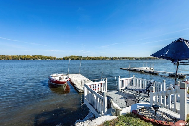 22867 Great River Rd, Le Claire, IA 52753 - dock area with a water view