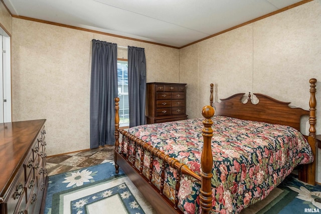 402 S Meadow St, Royalton, IL 62983 - bedroom featuring crown molding