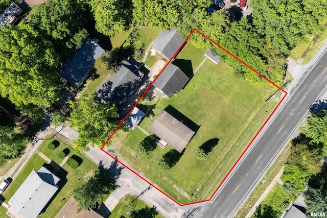 402 S Meadow St, Royalton, IL 62983 - aerial view of property's location with property boundaries highlighted