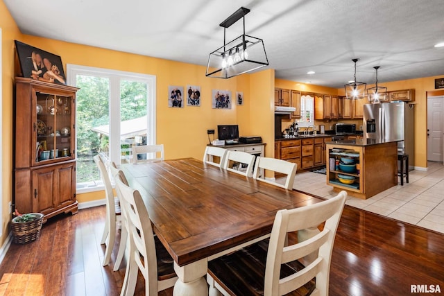 605 Lakeshore Dr S, Goreville, IL 62939 - dining area featuring healthy amount of natural light, light wood-style floors, and recessed lighting