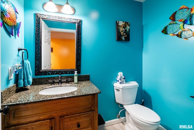 605 Lakeshore Dr S, Goreville, IL 62939 - half bathroom with toilet and vanity