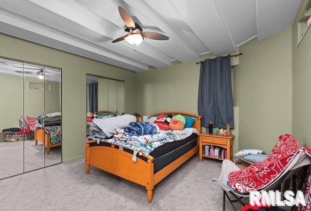 2521 W 63rd St, Davenport, IA 52806 - bedroom featuring carpet and a ceiling fan