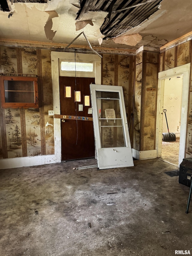 706 Farnam St, Davenport, IA 52803 - miscellaneous room with concrete floors
