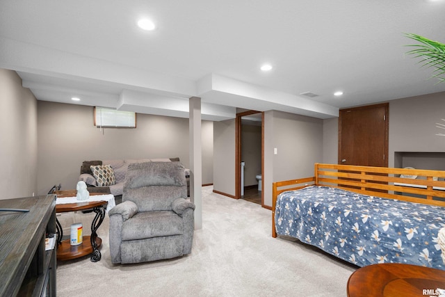 2614 W 59th St, Davenport, IA 52806 - carpeted bedroom with recessed lighting