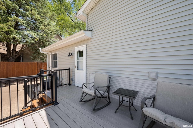 2614 W 59th St, Davenport, IA 52806 - view of wooden deck