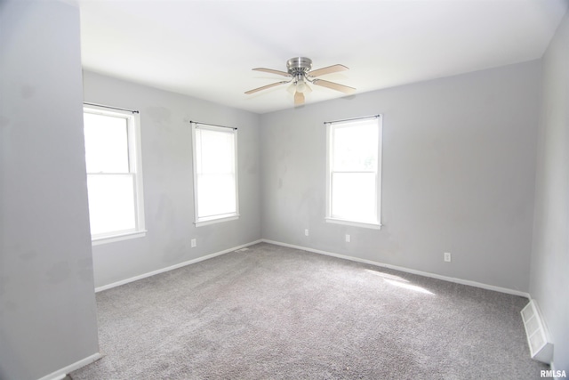 1502 N Ripley St, Davenport, IA 52803 - spare room with plenty of natural light, carpet, and ceiling fan