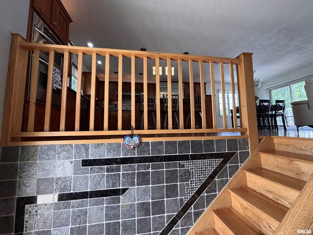 462 Circle Dr, Kewanee, IL 61443 - stairway with recessed lighting