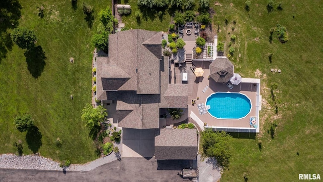 3160 Sycamore Rd, Carterville, IL 62918 - aerial view of a pool area