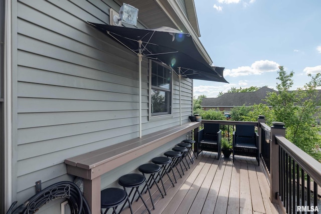 3160 Sycamore Rd, Carterville, IL 62918 - view of wooden deck