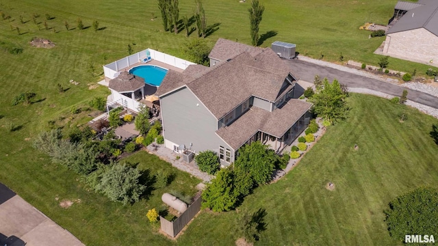 3160 Sycamore Rd, Carterville, IL 62918 - aerial view of property and surrounding area featuring a pool