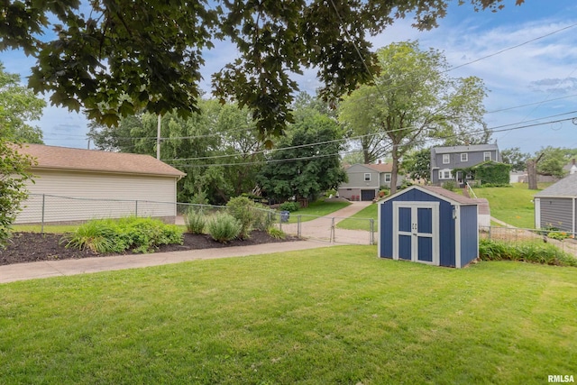 807 Spalding Blvd, Davenport, IA 52804 - fenced backyard featuring a storage unit