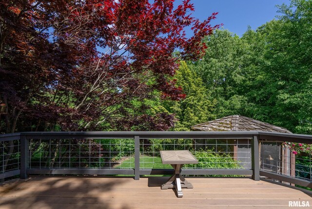 28013 230th St, Le Claire, IA 52753 - view of wooden terrace