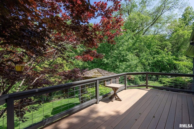 28013 230th St, Le Claire, IA 52753 - view of wooden terrace