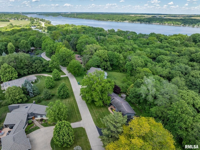 28013 230th St, Le Claire, IA 52753 - view of property location with a large body of water and a forest