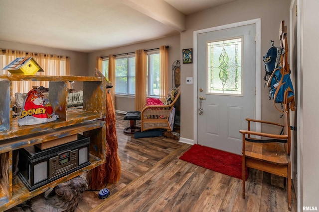 615 W Grand Ave, Carterville, IL 62918 - foyer entrance with wood finished floors and baseboards