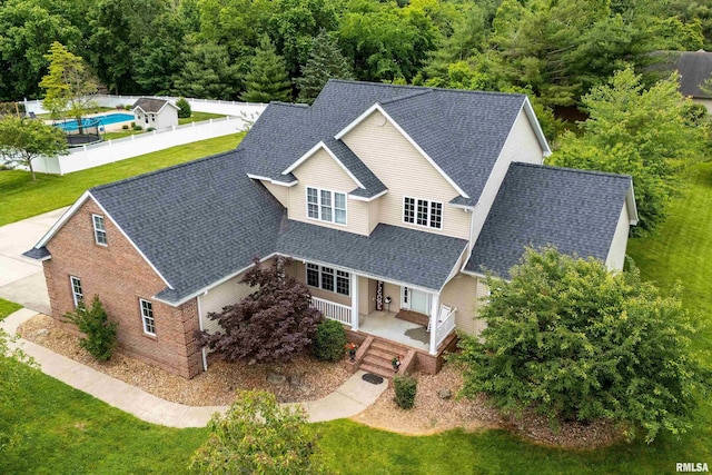 1404 Belle Terre Ct, Herrin, IL 62948 - view of subject property with a pool
