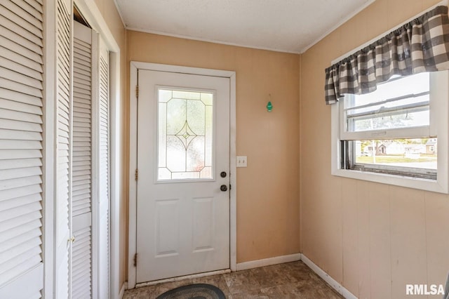 417 12th St, De Witt, IA 52742 - foyer with baseboards
