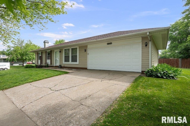 5647 Quercus Ln, Davenport, IA 52806 - single story home with concrete driveway and a garage