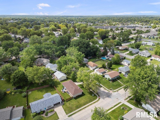 5647 Quercus Ln, Davenport, IA 52806 - aerial view of property and surrounding area with nearby suburban area