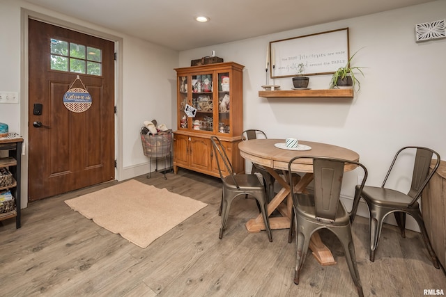 521 E Park St, Geneseo, IL 61254 - dining room featuring wood finished floors and recessed lighting