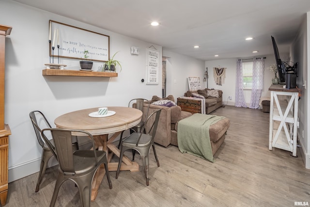 521 E Park St, Geneseo, IL 61254 - dining area with wood finished floors, recessed lighting, and baseboards