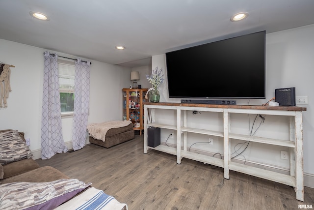 521 E Park St, Geneseo, IL 61254 - living area with wood finished floors and recessed lighting