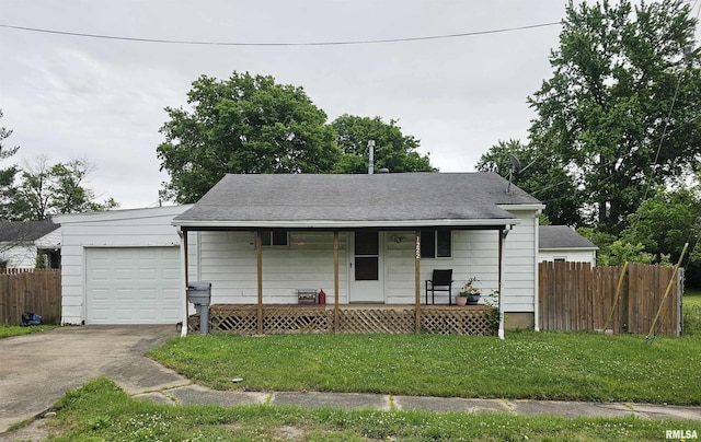 1222 Midway Ct, Marion, IL 62959 - bungalow featuring a porch, a garage, and driveway